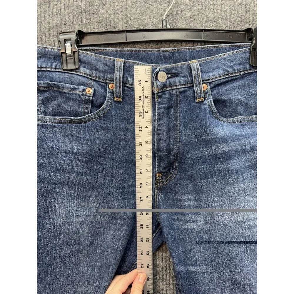 Levis 511 Slim Straight Leg Jeans Men’s 34x32 Blue Premium Denim Big E